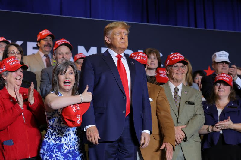 Campaign event of former U.S. President and Republican presidential candidate Donald Trump in Manchester