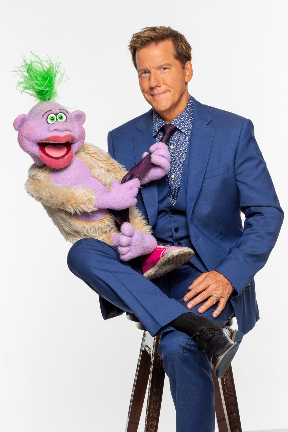 Comedian-ventriloquist Jeff Dunham with the pesky but lovable Peanut.