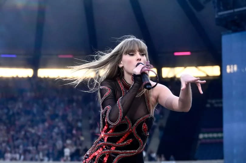 Taylor Swift performs at Scottish Gas Murrayfield Stadium on June 07, 2024 in Edinburgh, Scotland.