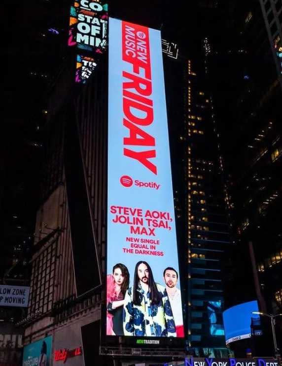 蔡依林的新歌資訊，登上紐約時代廣場巨幕。（圖／翻攝自IG／jolin_cai）