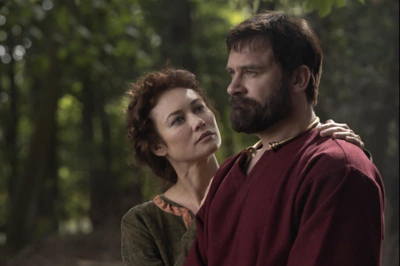 Boudica (Olga Kurylenko) just wanted to live in peace with Prasutagus (Clive Standen). Photo courtesy of Saban Films