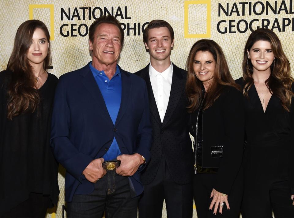 Christina Schwarzenegger, Arnold Schwarzenegger, Patrick Schwarzenegger, Maria Shriver, Katherine Schwarzenegger