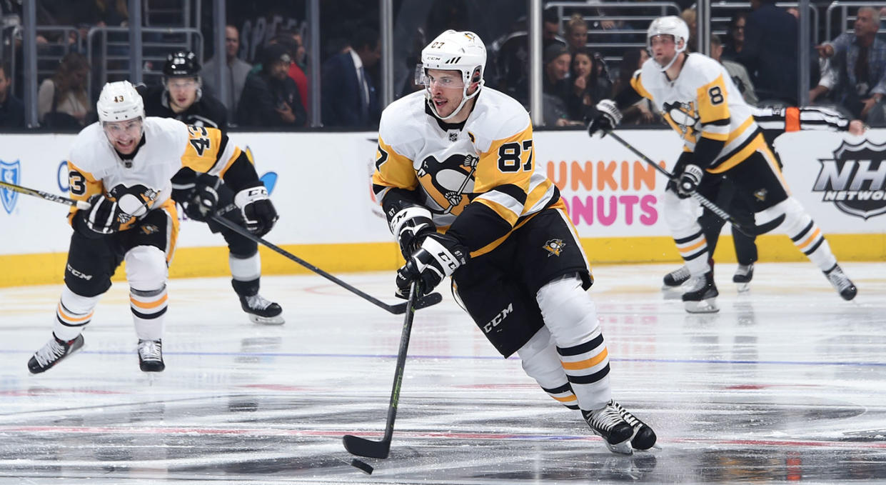 Sidney Crosby has been scorching hot over the last 10 games. (Adam Pantozzi/NHLI via Getty Images)