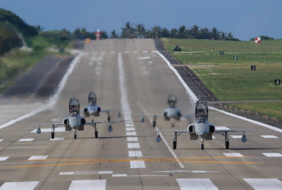 F-5E/F戰機捍衛台海近半世紀，預計今年底將全數除役。（圖：李人岳攝）
