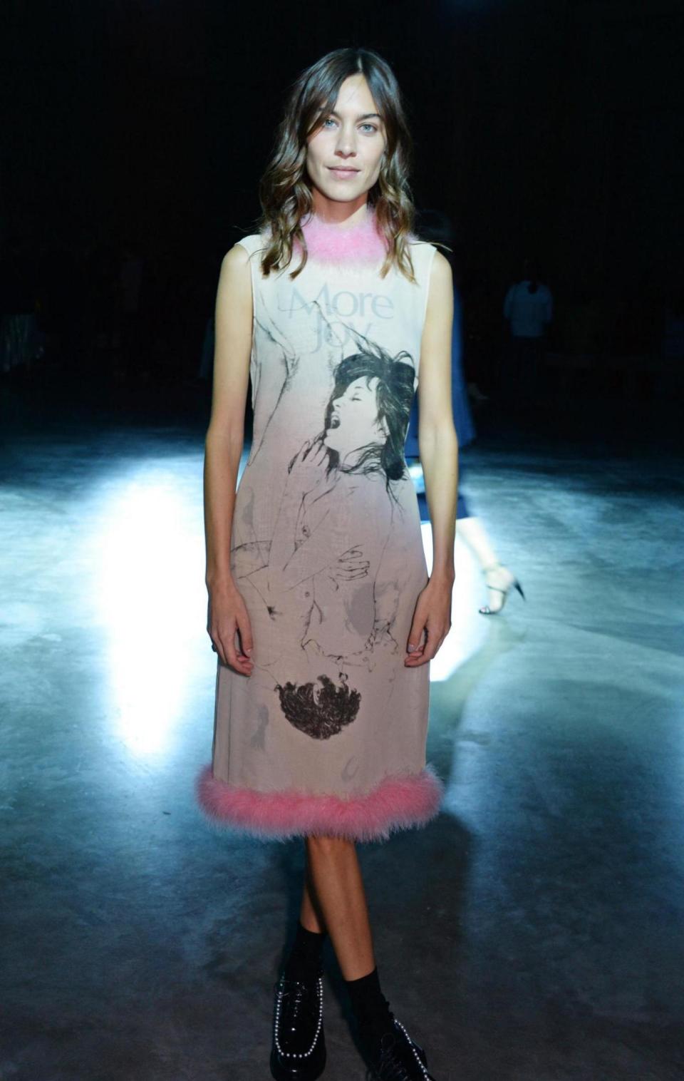 Alexa Chung attends the Christopher Kane (Dave Benett)