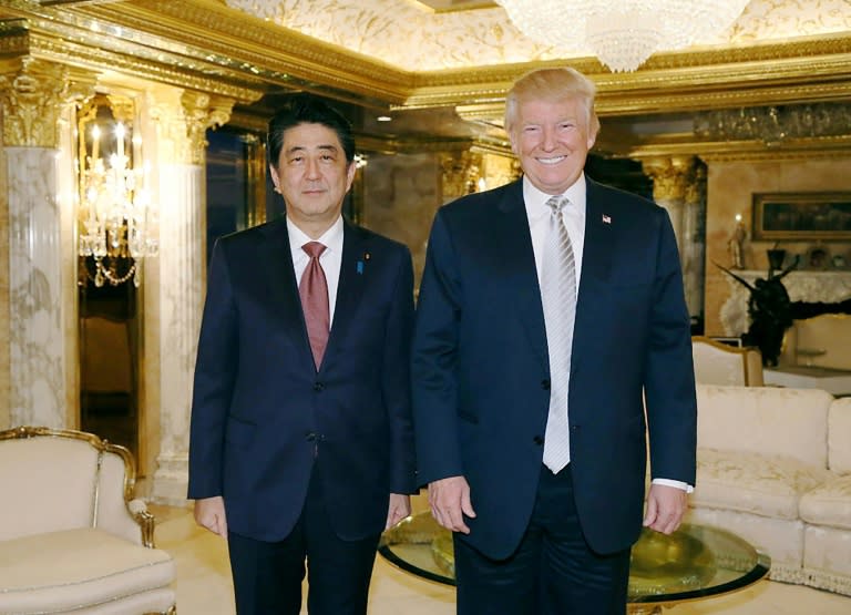 Japanese Prime Minister Shinzo Abe on November 18, 2016 became the first foreign leader to meet the US President-Elect Donald Trump