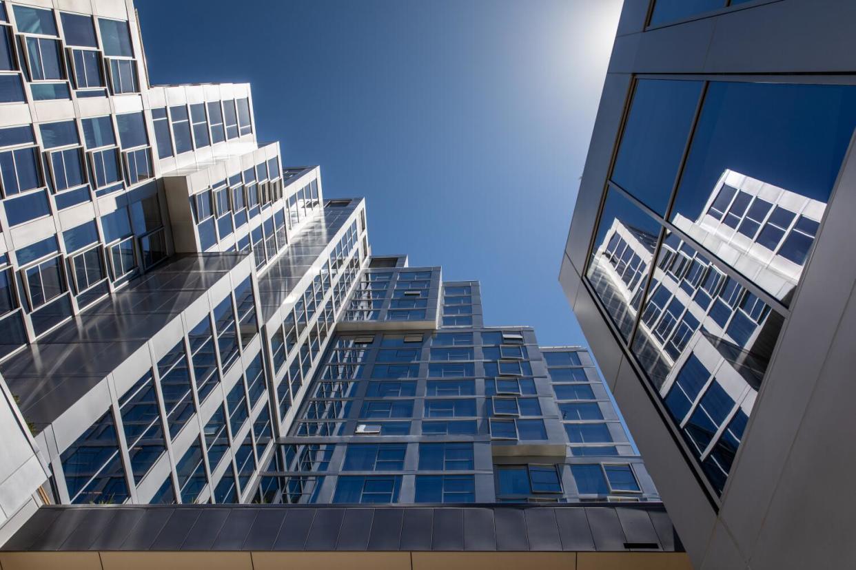 The Conrad Los Angeles, a 28-story hotel tower.