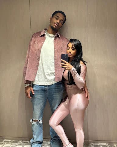 <p>P.J. Washington Instagram</p> P.J. Washington and Alisah Chanel.