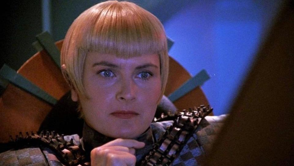 Denise Crosby as Sela, the Romulan daughter of Tasha Yar.