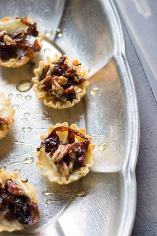 Fig and Goat Cheese Bites in Phyllo Cups - Fox and Briar
