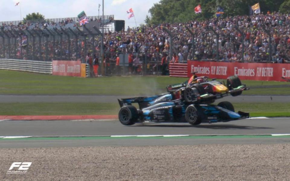 F2 driver Roy Nissany escapes with his life thanks to Halo after Silverstone crash - @Formula2