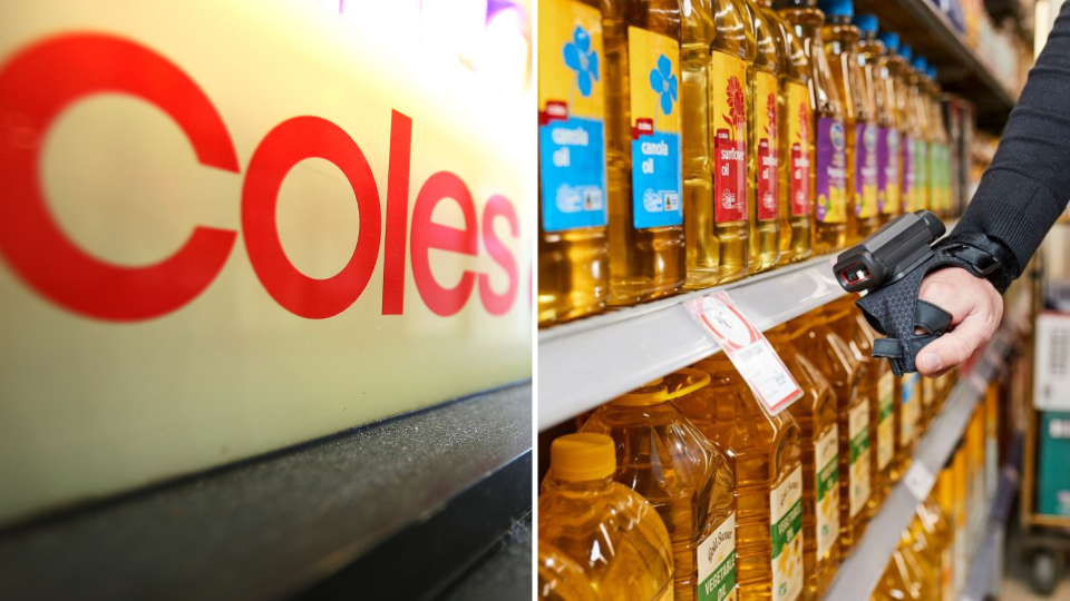 Coles is trialling artificial intelligence. Images: Getty, Coles