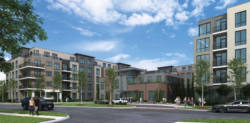 Casto's proposed redevelopment of Thurber Village includes apartments as well as retail.