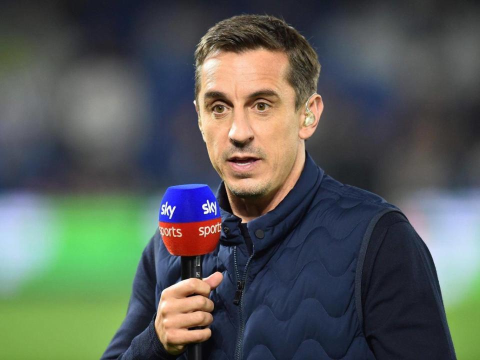 Sky Sports commentator and former footballer Gary Neville (AFP/Getty Images)