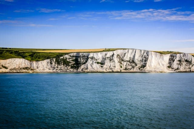 The White Cliffs of Dover in Kent England