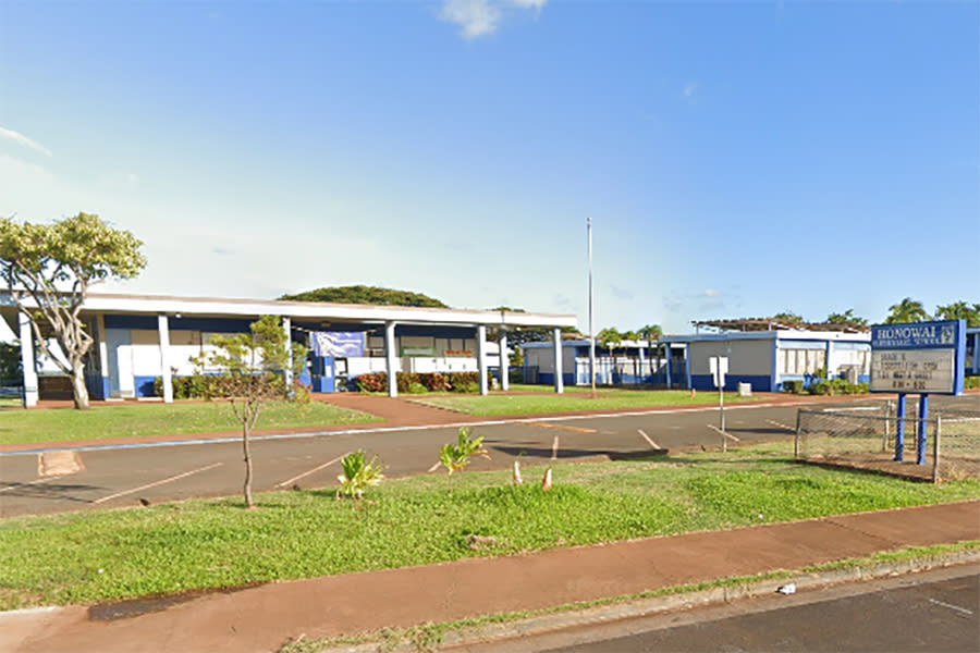 Image: Honowai Elementary School in Waipahu, Hawaii. (Google Maps)