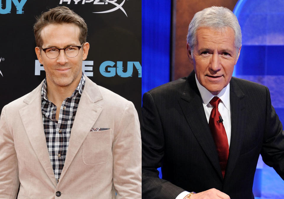 Ryan Reynolds has fond memories of the late Alex Trebek. (Photo: Getty Images)