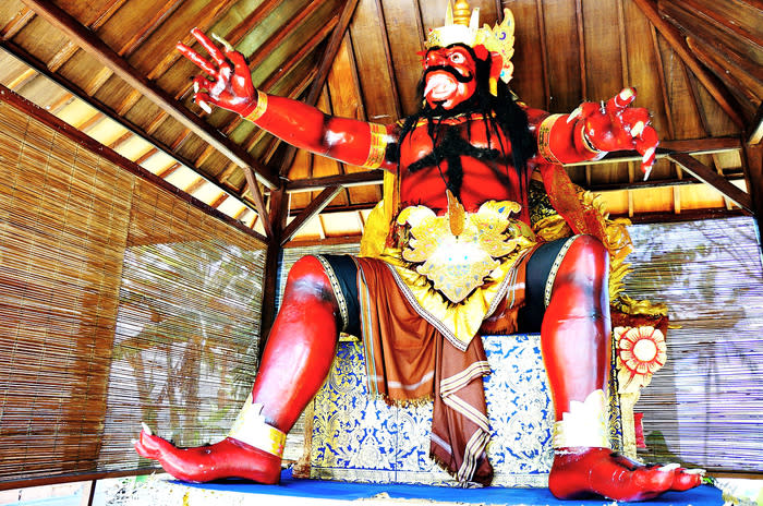 Paper monster: The ogoh-ogoh museum displays a collection of effigies that Balinese people created to celebrate Nyepi. (
