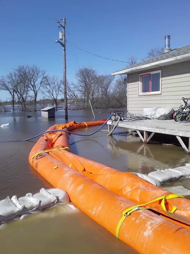 Melissa Sanderson's home, which she inherited from her grandparents, was surrounded by floodwaters in spring and was recently condemned. 