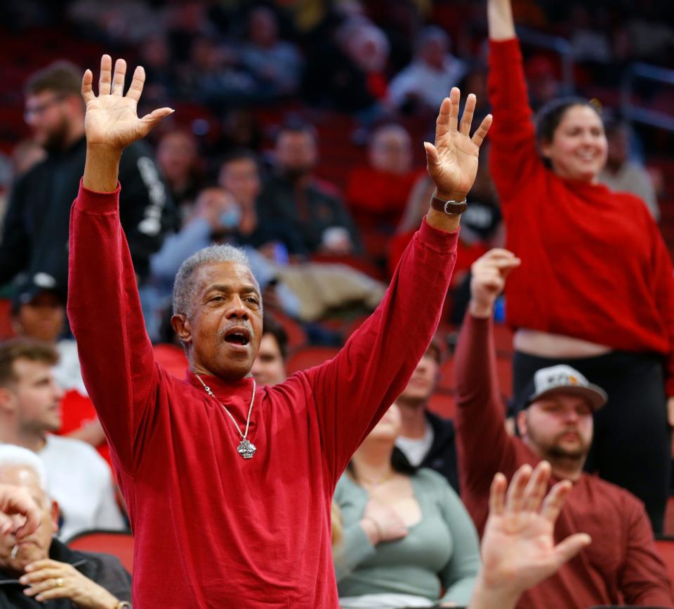 Louisville fans at the game against Arkansas State at the Yum! Center on Dec. 13.