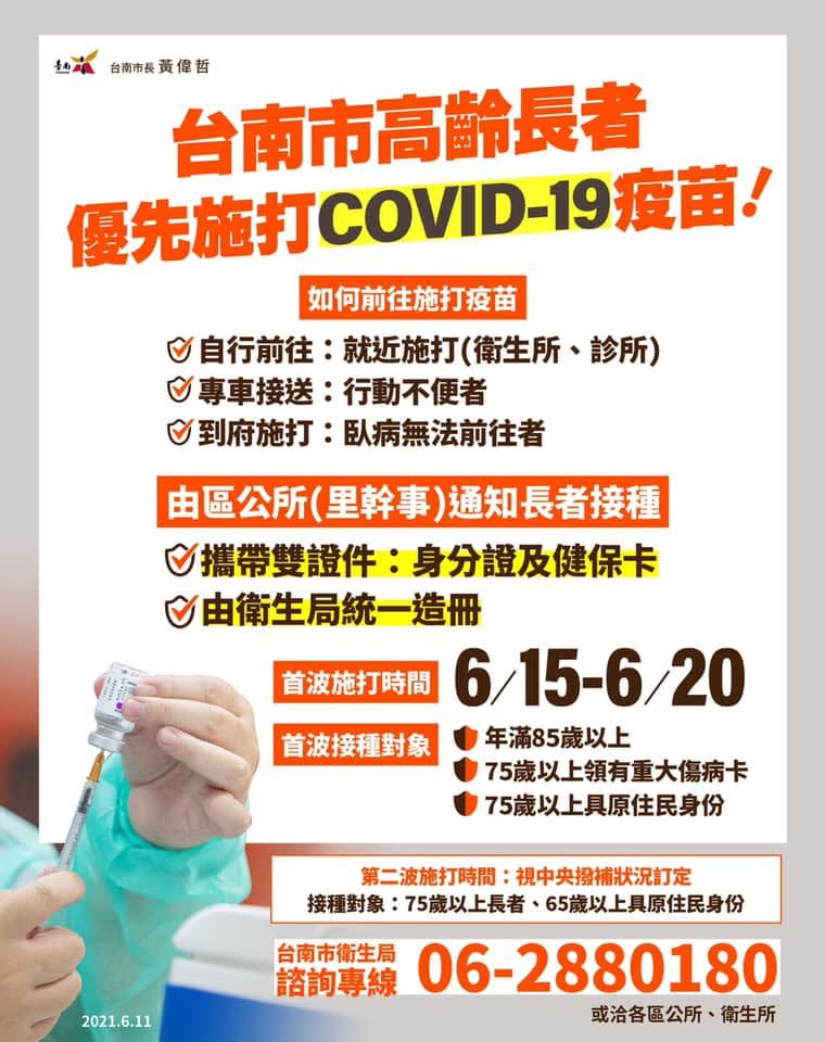 台南市疫苗接種規範（圖／台南市政府提供）