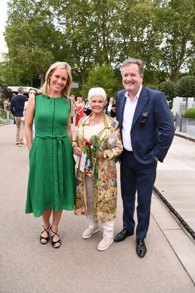 Sophie Raworth, Dame Judi Dench and Piers Morgan