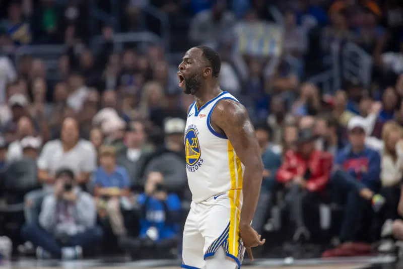 ▲Draymond Green被聯盟無限期禁賽，根據過往的處理方式，這可能是長期禁賽判決的前兆。（圖／美聯社／達志影像）