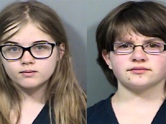 Morgan Geyser (L) and Anissa Weier (R), both 12 at the time of the offence. Photo: Waukesha County Police Department