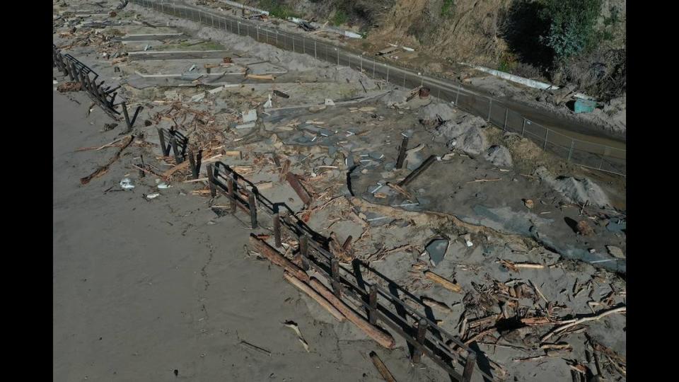 The campground at Seacliff State Beach, which was severely damaged by recent storms, will be closed through the rest of the year.