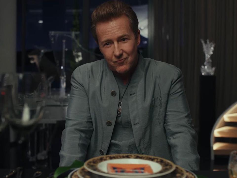 Edward Norton as Miles Bron.