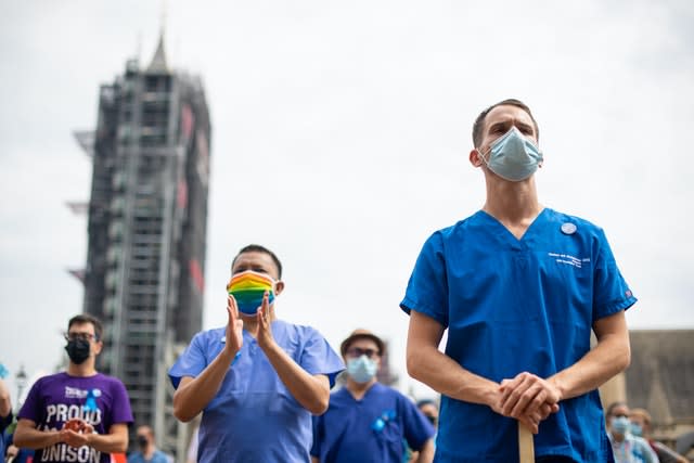 NHS national pay protest