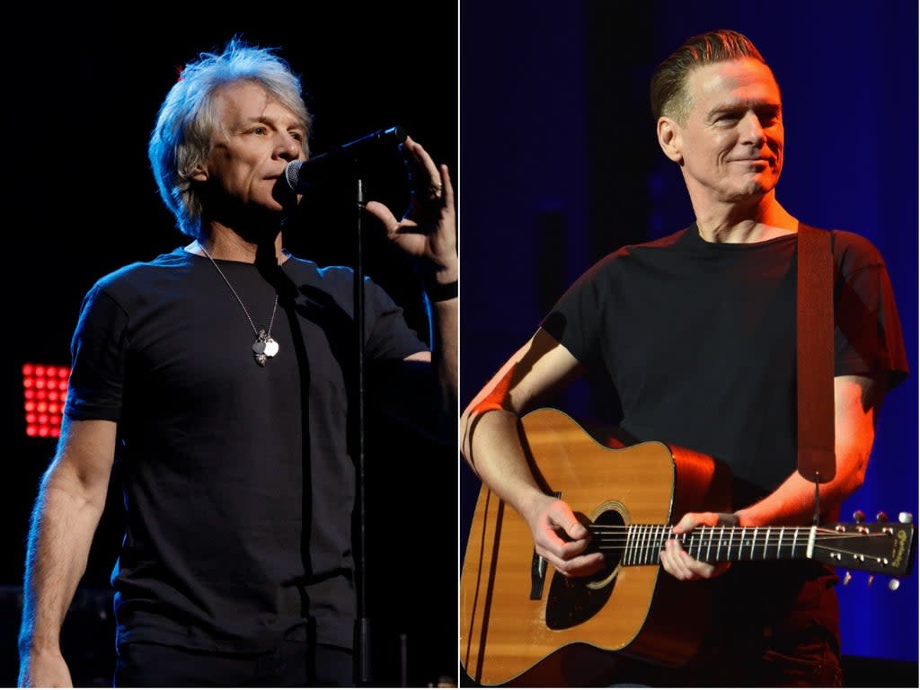 Jon Bon Jovi and Bryan Adams  (Getty Images)