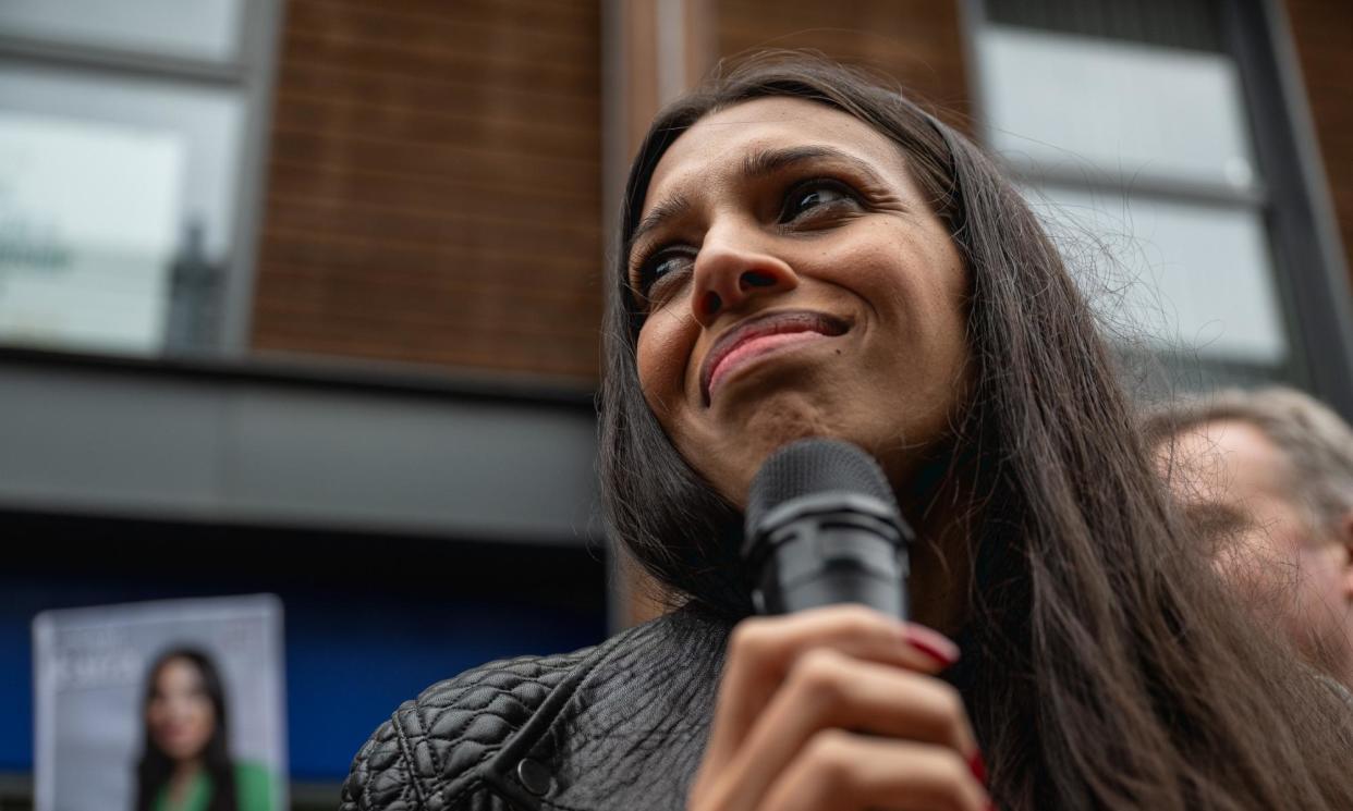 <span>Faiza Shaheen said she aimed to show there was a ‘progressive alternative’ to both parties.</span><span>Photograph: Guy Smallman/Getty Images</span>