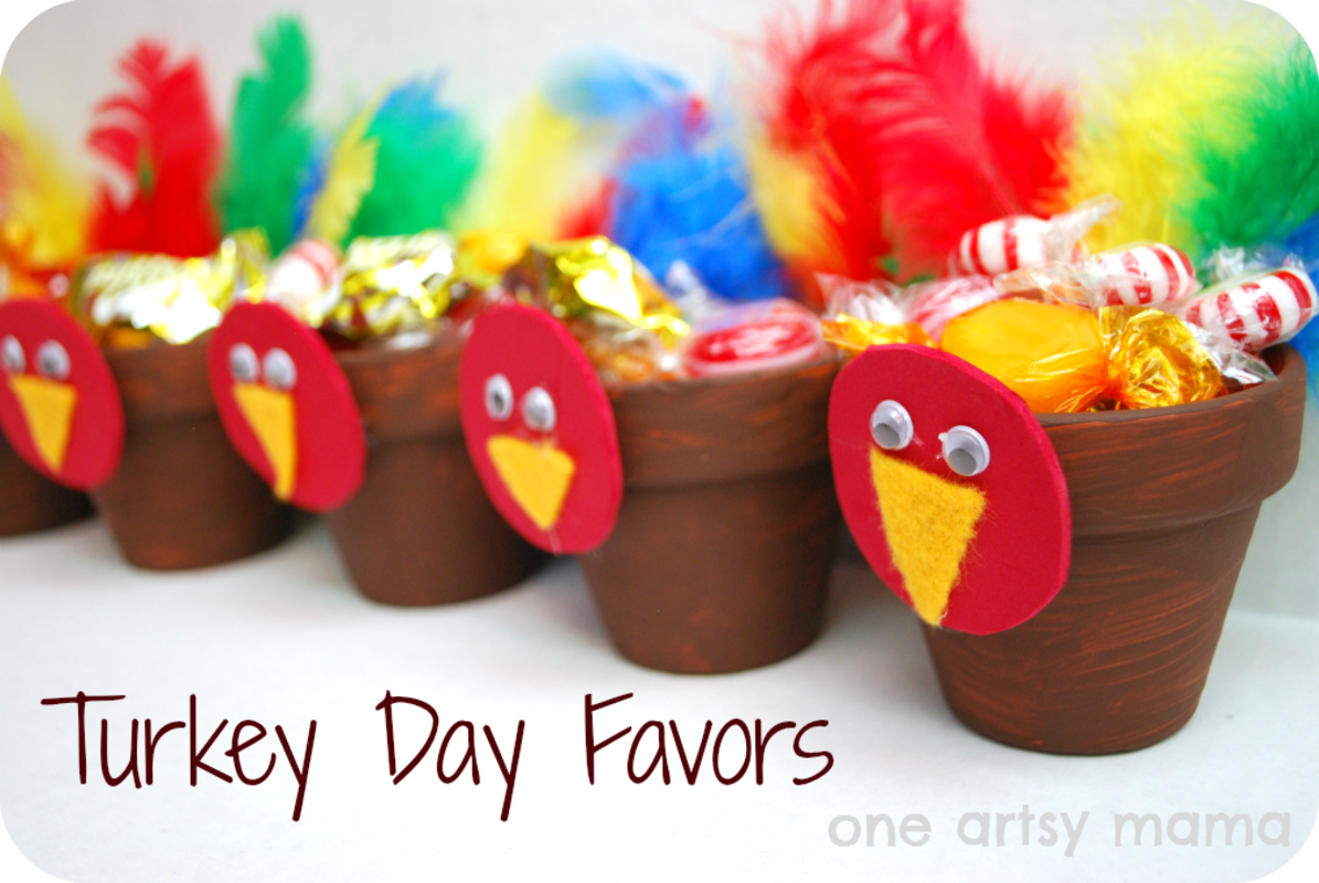 <p>Amy Latta Creations</p><p>Giving to others is part of the fun of Thanksgiving! Help kids learn the act of giving by having them make these sweet favors for all of your guests. Visit <a href="https://www.amylattacreations.com/2012/11/talkin-turkey-thanksgiving-favors.html" rel="nofollow noopener" target="_blank" data-ylk="slk:Amy Latta Creations;elm:context_link;itc:0;sec:content-canvas" class="link rapid-noclick-resp"><em>Amy Latta Creations</em></a> to learn how.</p>