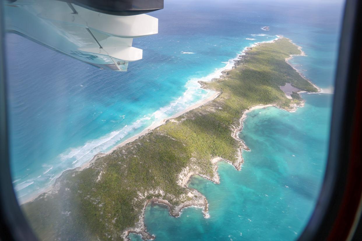 A Coast Guard crew conducts a patrol flight over the Florida Straits amid a rise in migrants arriving by boat in South Florida.