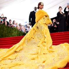 Rihanna at the Met Gala.