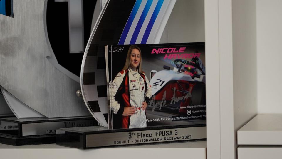 Nicole Havrda is an 18-year-old Formula 3 driver who became the first female ever to win the Formula Pro USA Western FR Championship.