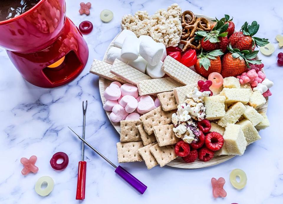 Queen Brie offers boards stacked with sweets for holidays and special occasions, such as anniversaries.