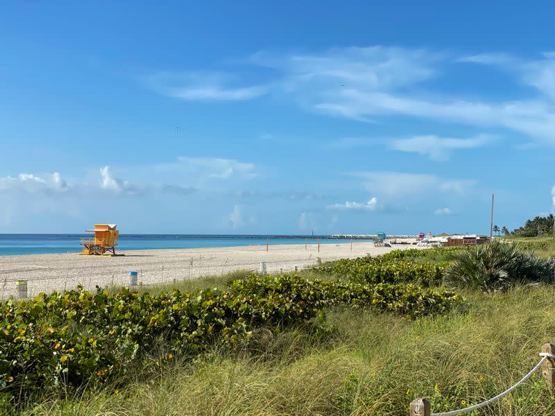 South Florida beaches closed ahead of the Fourth of July weekend, in Miami Beach