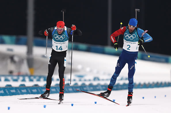 Ganz anders aber im Biathlon. Simon Schempp ließ Martin Fourcade bis zum Schluss seinen Atem spüren.