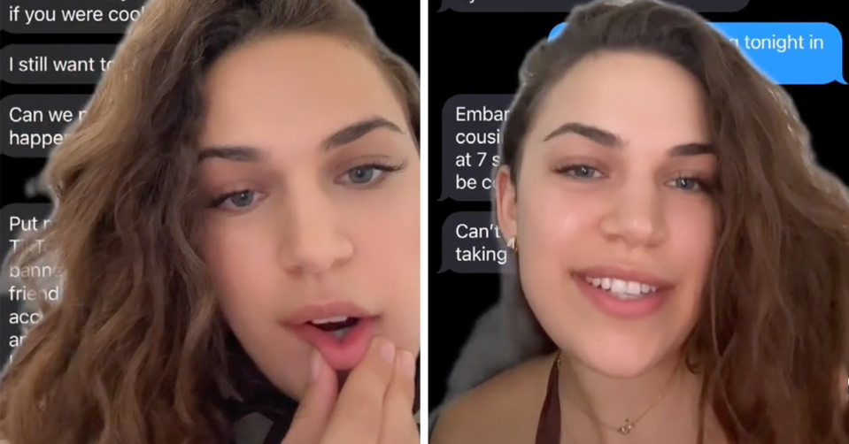 Quinn Martin in her TikTok video. 