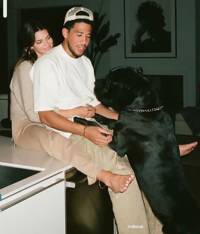 Kendall Jenner/Instagram Kendall Jenner and Devin Booker