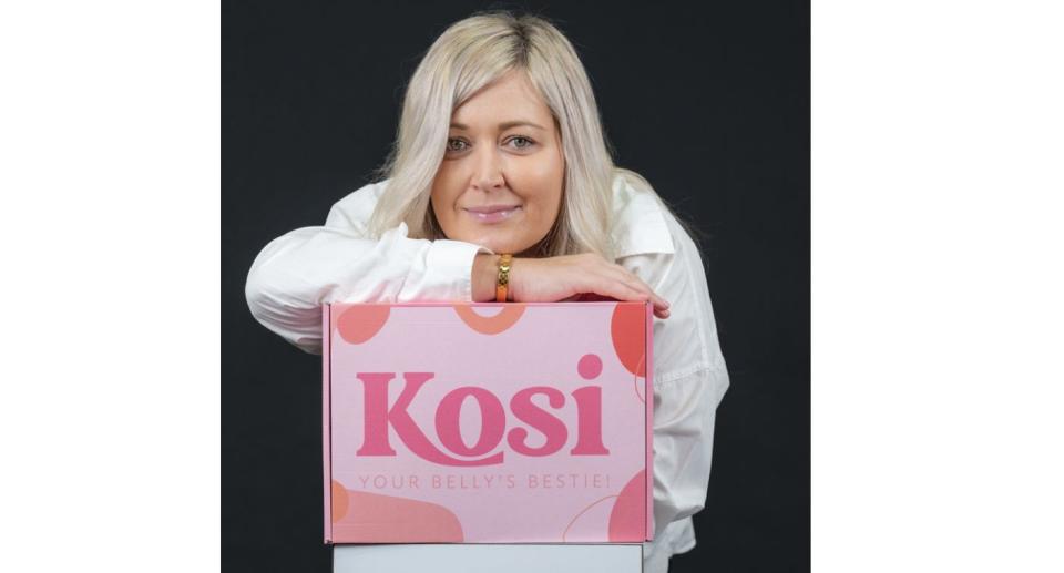 Kellie Johnson with Kosi box