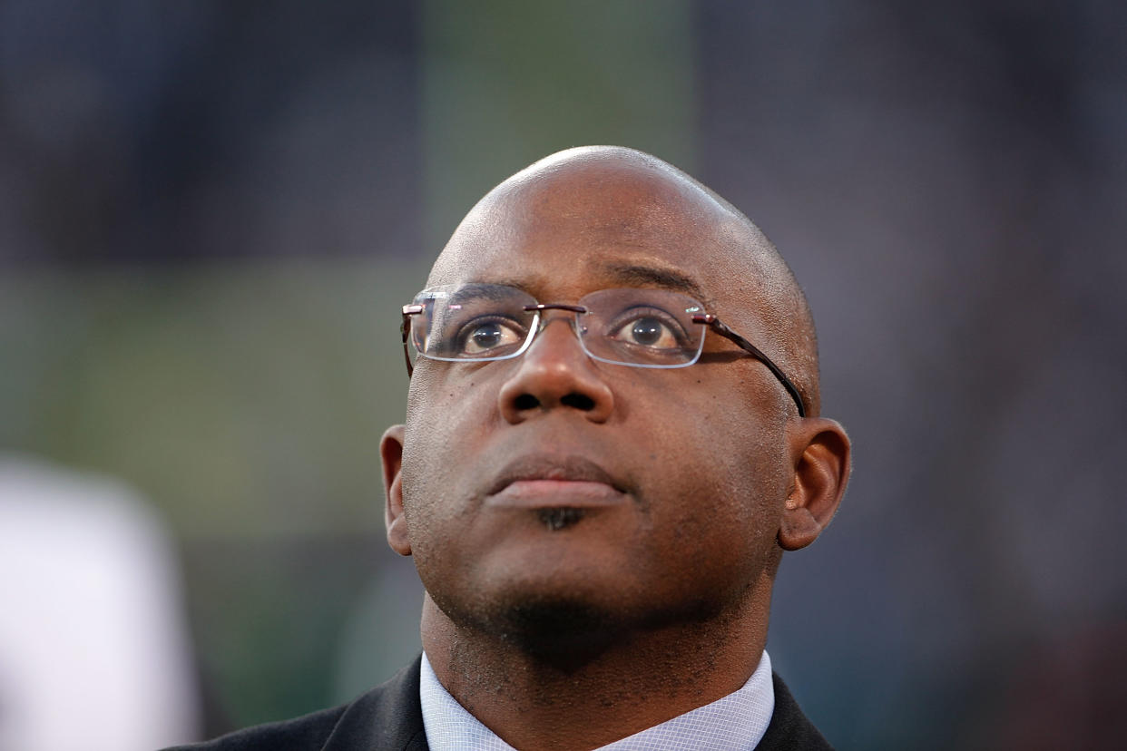 OAKLAND, CA - DECEMBER 18:  Detroit Lions General Manager Martin Mayhew watches the action during the game against the Oakland Raiders at O.co Coliseum on December 18, 2011 in Oakland, California. The Lions defeated the Raiders 28-27.  (Photo by Leon Halip/Getty Images)