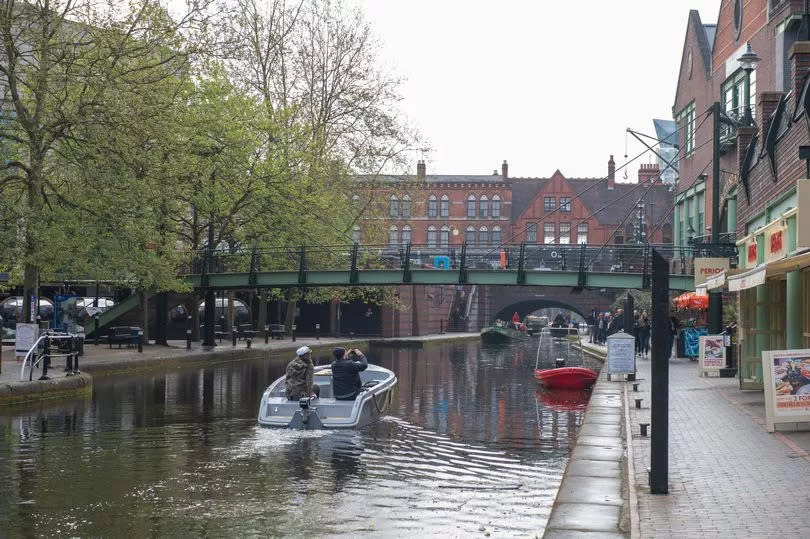 View from Waters Edge in Brindleyplace