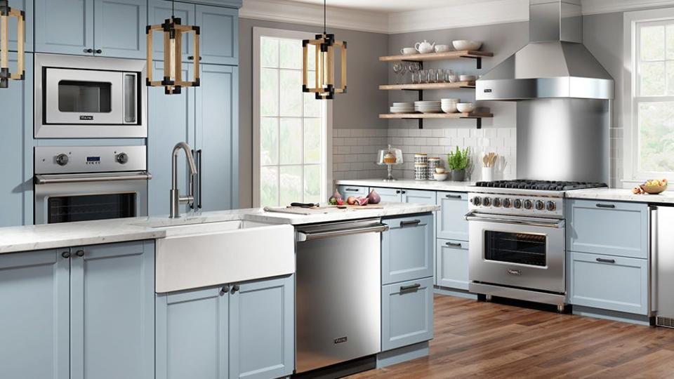 You can get a free Viking appliance with the purchase of select ranges or refridgerators.