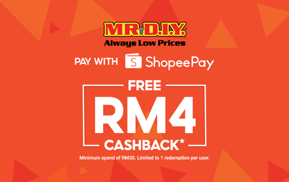 Get instant Duit Raya of RM4, with a minimum spend of RM30 at MR.DIY or MR.DOLLAR, and RM40 at MR.TOY. ― Picture courtesy of MR.DIY