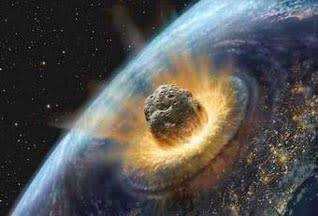 Meteor striking earth