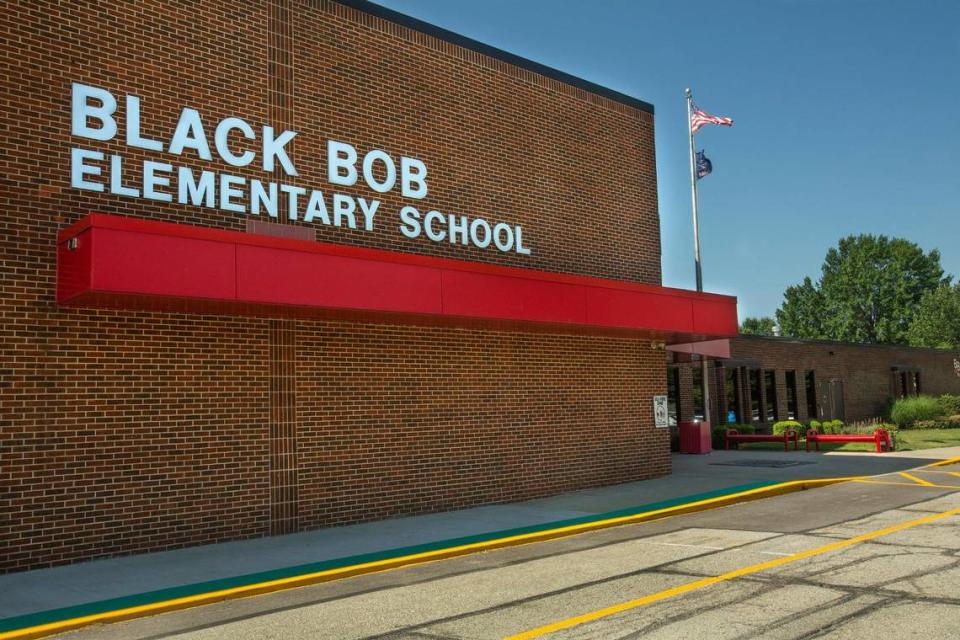 Black Bob Elementary School, 14701 S. Brougham Drive in Olathe. Its mascot is the Indians.