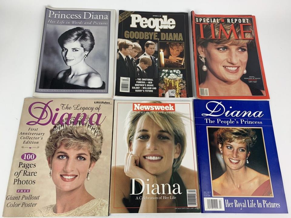 multiple magazines with her on the cover